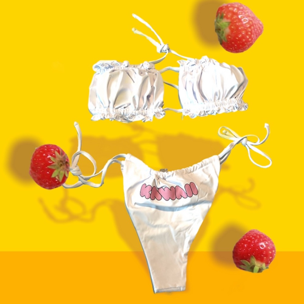 ‘Kawaii’ print Bikini